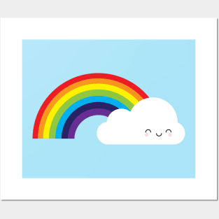 Kawaii Rainbow Posters and Art